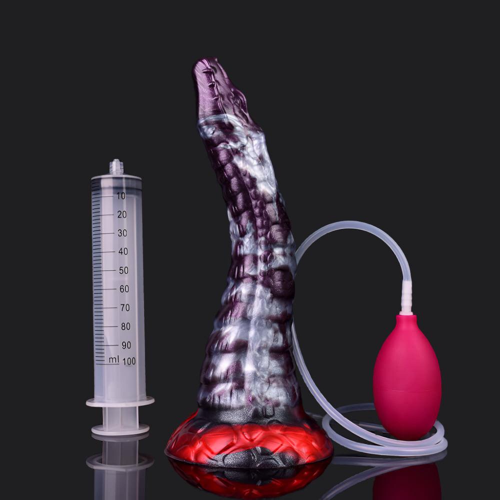 Dark Ice Monster Ejaculating Dildo - Jaculus - BeastGasm